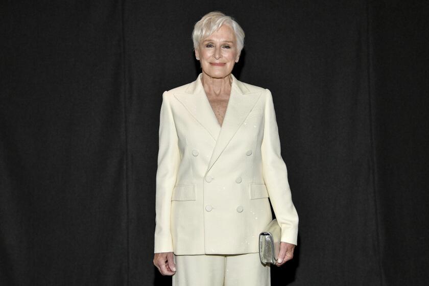Glenn Close attends the Ralph Lauren Fall/Holiday 2024 presentation on Monday, April 29, 2024, in New York. (Photo by Evan Agostini/Invision/AP)