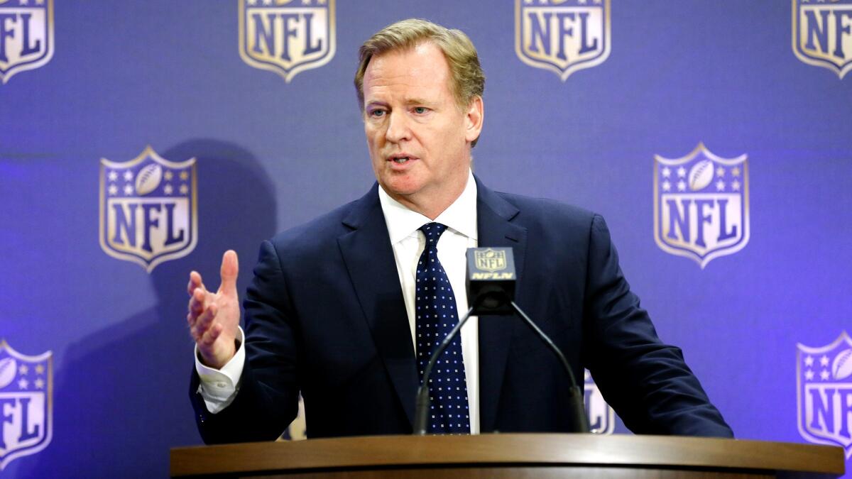 NFL Commissioner Roger Goodell, addressing the media on Dec. 2, has cleared the way for a vote on possible relocation to Los Angeles.