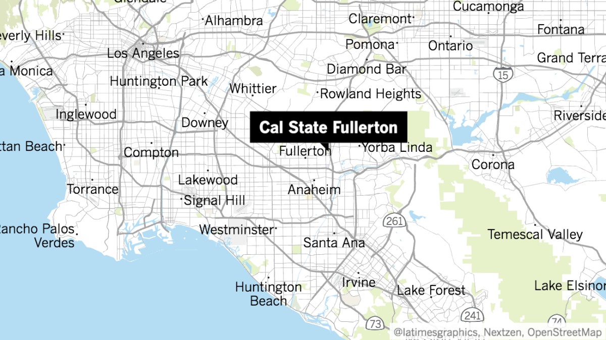 Location of Cal State Fullerton