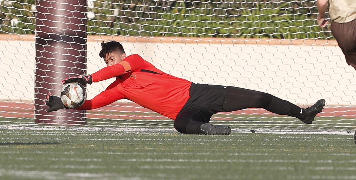 St. Francis High senior goalkeeper Luis Granados returns this season after earning All-CIF Southern Section Division II first-team recognition last season.