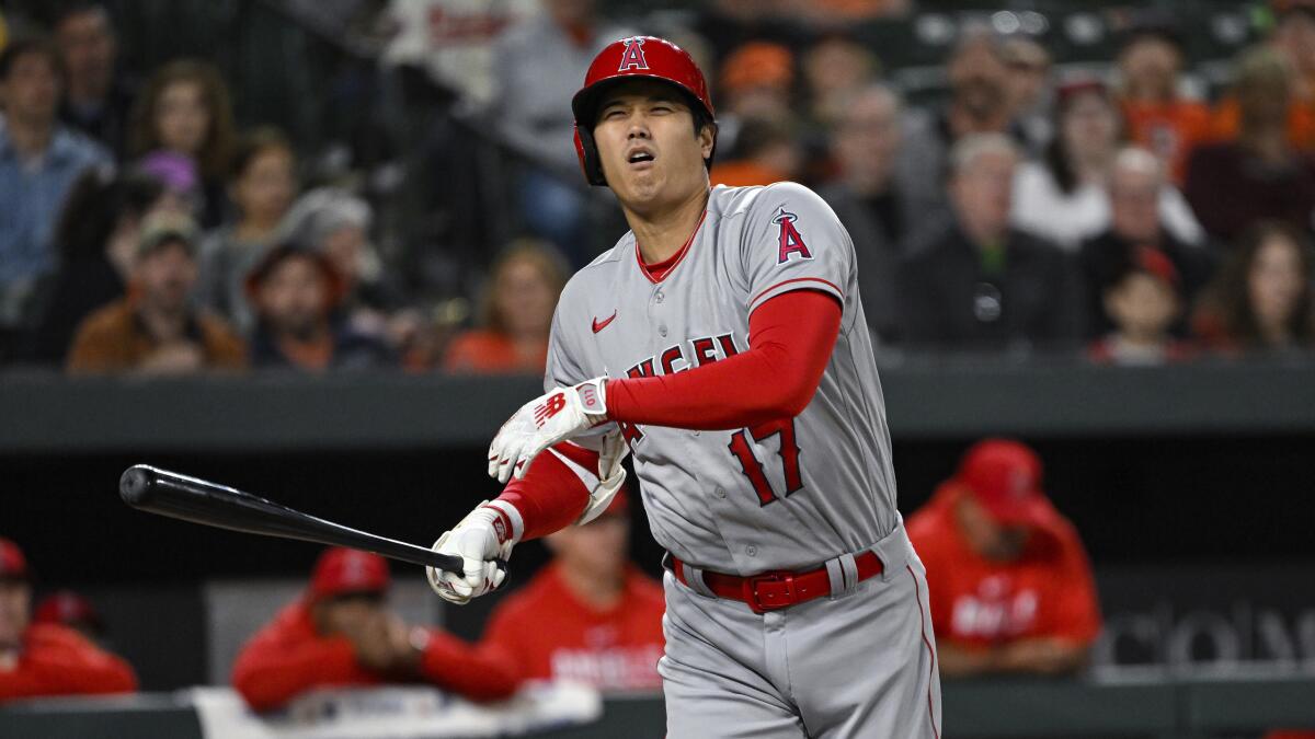 Mike Trout and Shohei Ohtani homer, but Angels lose in ninth - Los Angeles  Times