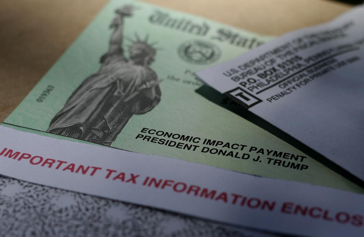 An IRS stimulus check.