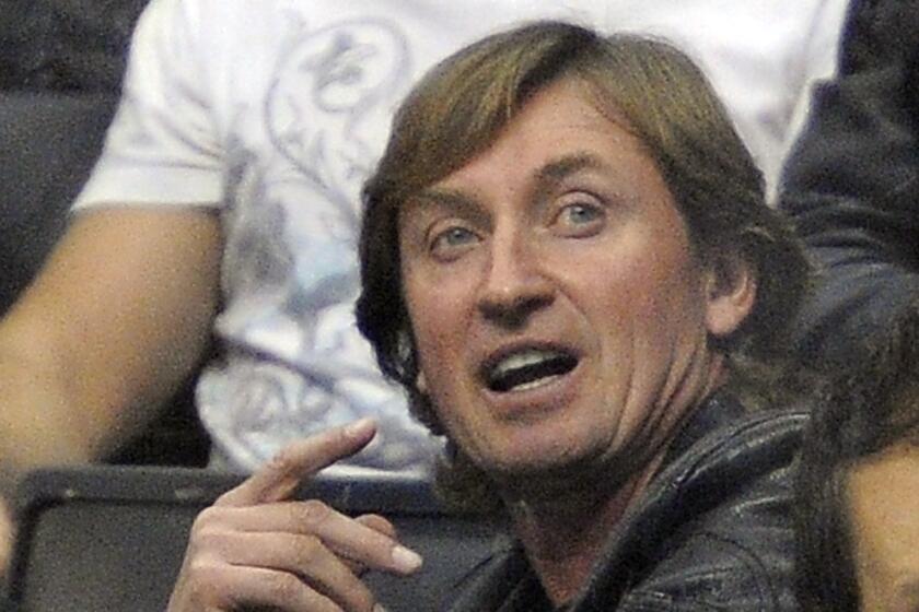 Wayne Gretzky watches the Kings play the Tampa Bay Lightning on Nov. 4, 2010