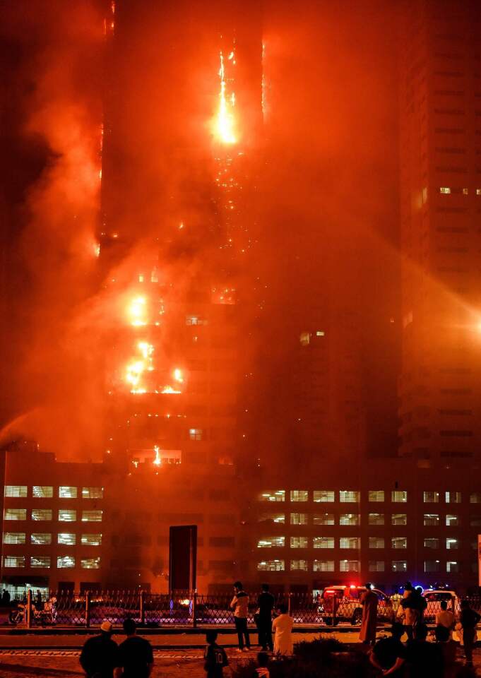 UAE skyscraper fire