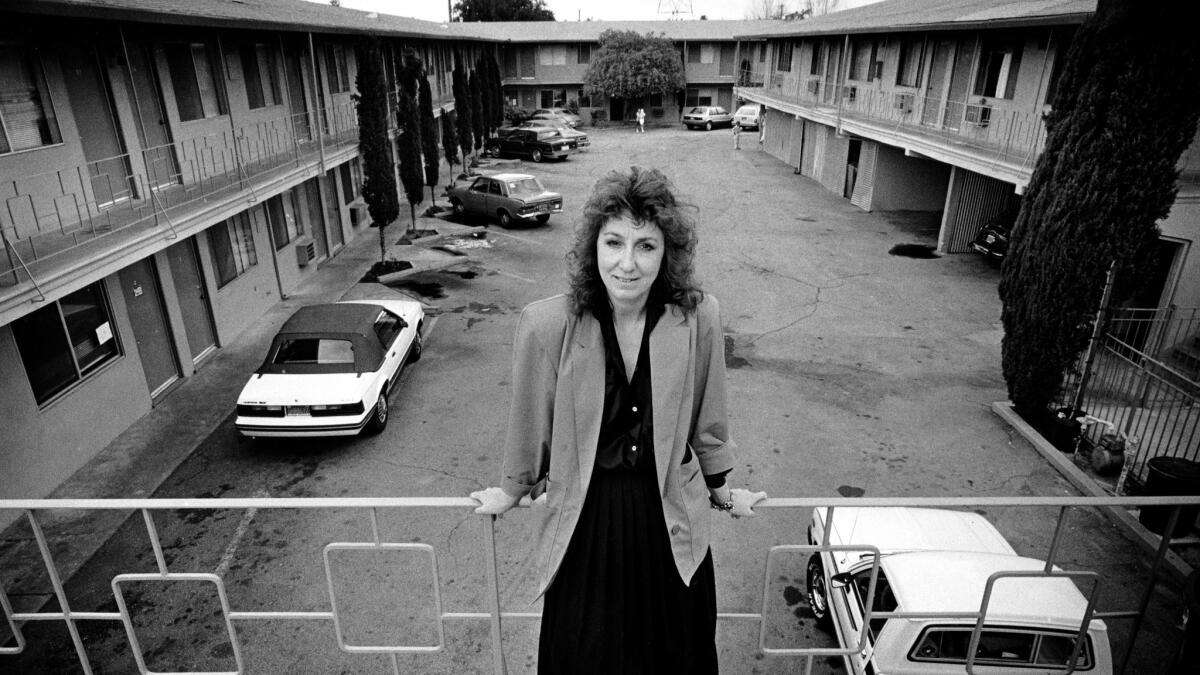 Nancy Bianconi, executive director of the Valley Shelter in North Hollywood, April 3, 1987.