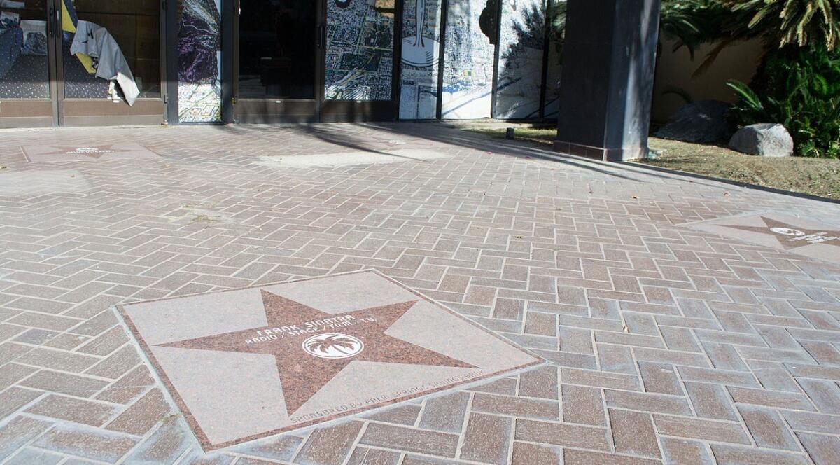 Frank Sinatra's star in Palm Springs is on the west side of Palm Canyon Drive between Tahquitz and Amado.