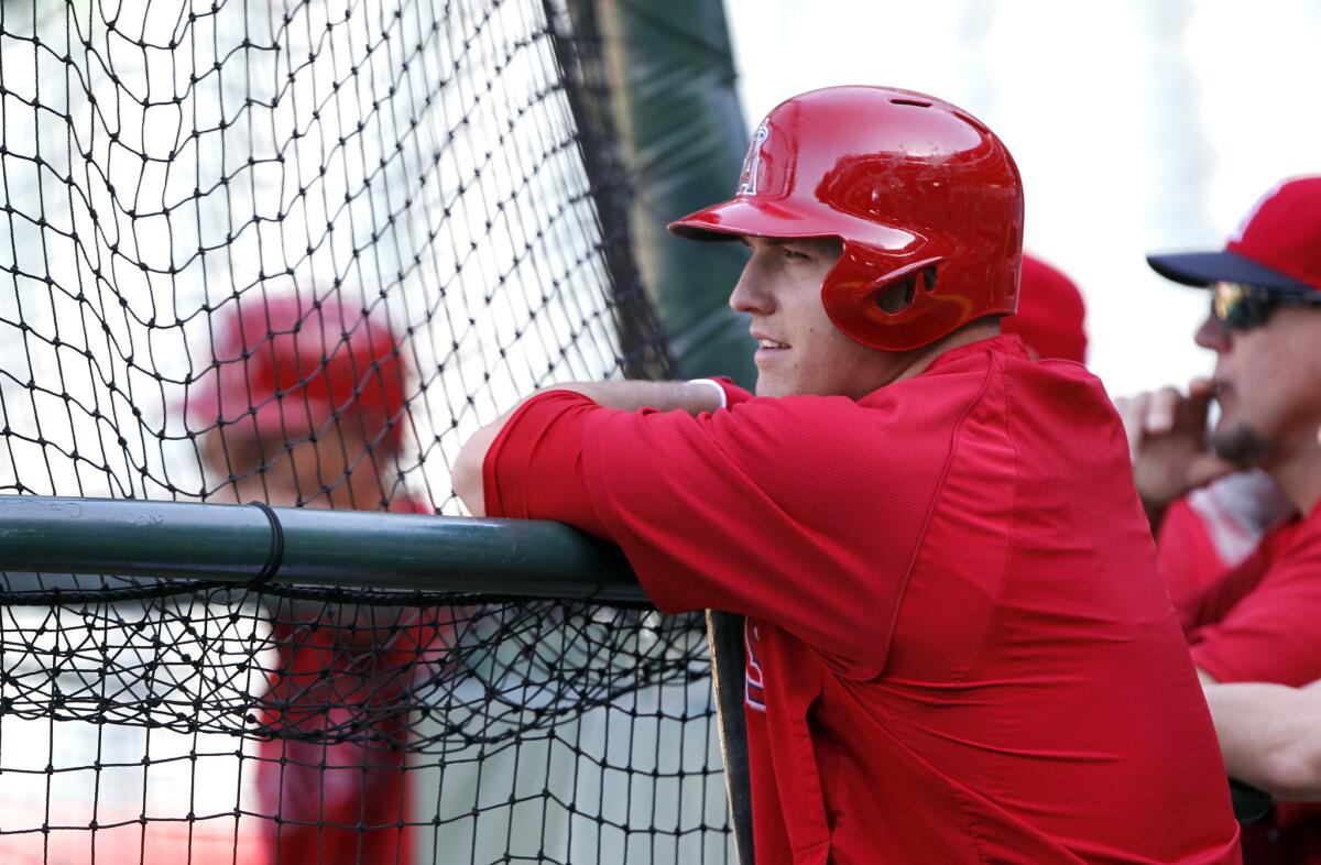 Angels star Mike Trout will play his first big-league game in Philadelphia -- 50 miles from his hometown of Millville, N.J. -- on Tuesday night.