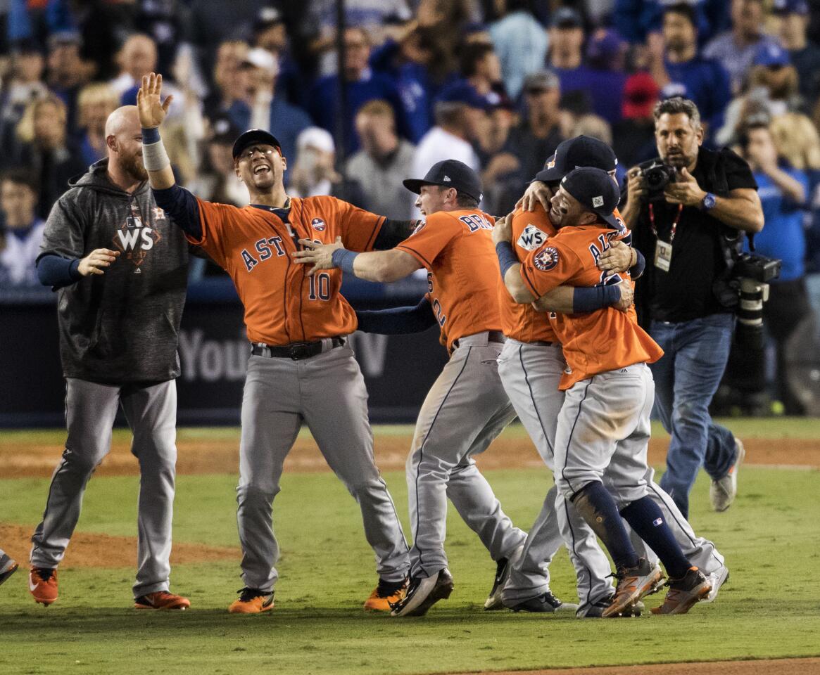 Yuli Gurriel celebrates