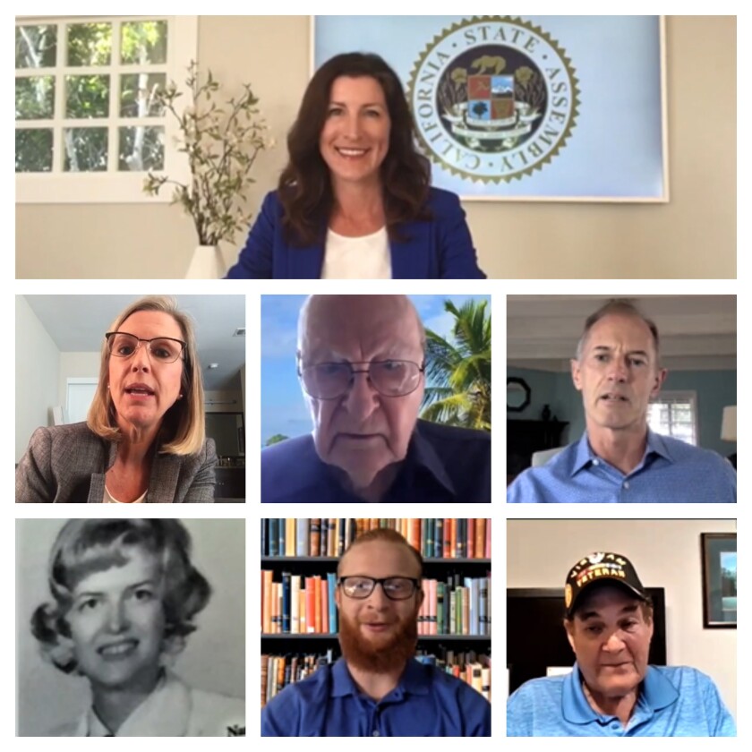 California 74th Assembly District's "2020 Veterans of the Year"