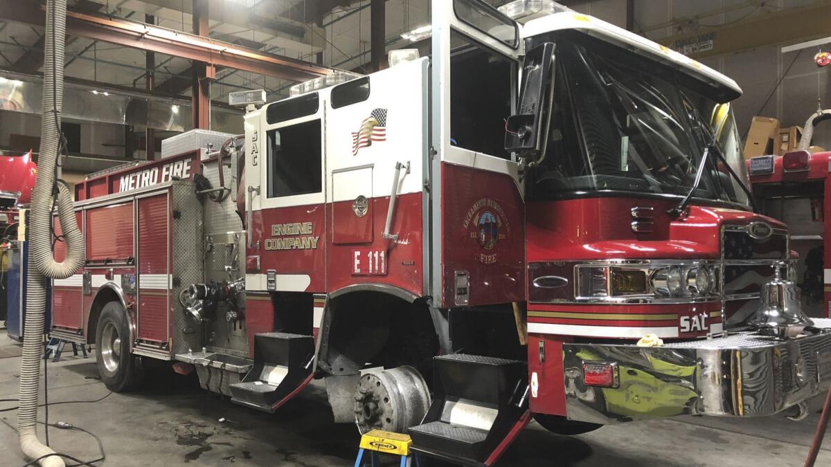 The Sacramento Metropolitan Fire District truck that was stolen will need extensive repairs.