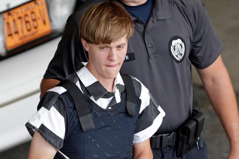 Dylann Roof, shown in 2015, is representing himself during the sentencing phase of his death penalty trial for killing nine people in a Charleston, S.C., church.