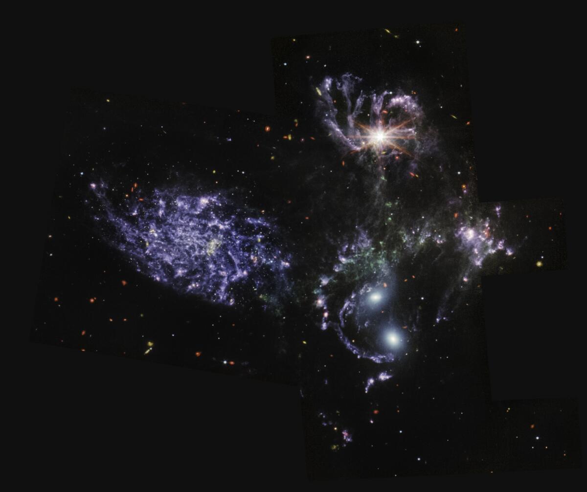 Webb shows never-before-seen details of Stephan's Quintet.