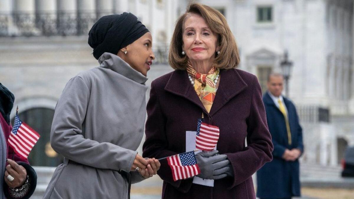 Rep. Ilhan Omar and Speaker Nancy Pelosi