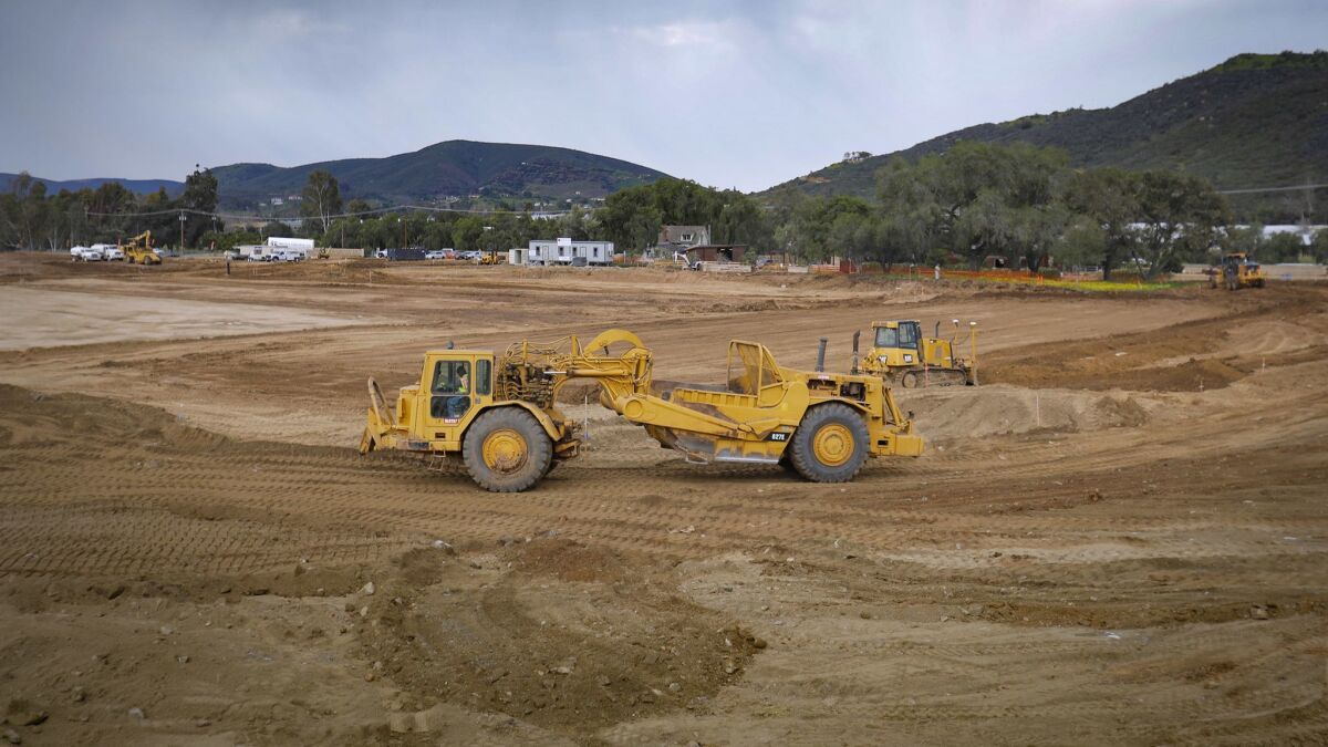 Construction is under way at the 20-acre TERI Campus of Life at 555 Deer Springs Road in San Marcos.