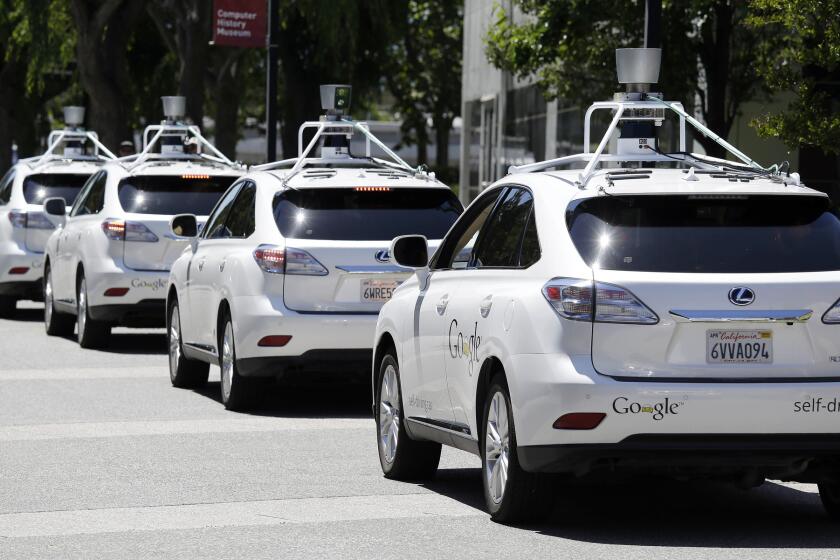 Of the nearly 50 self-driving cars rolling around California roads and highways, four have gotten into accidents since September.