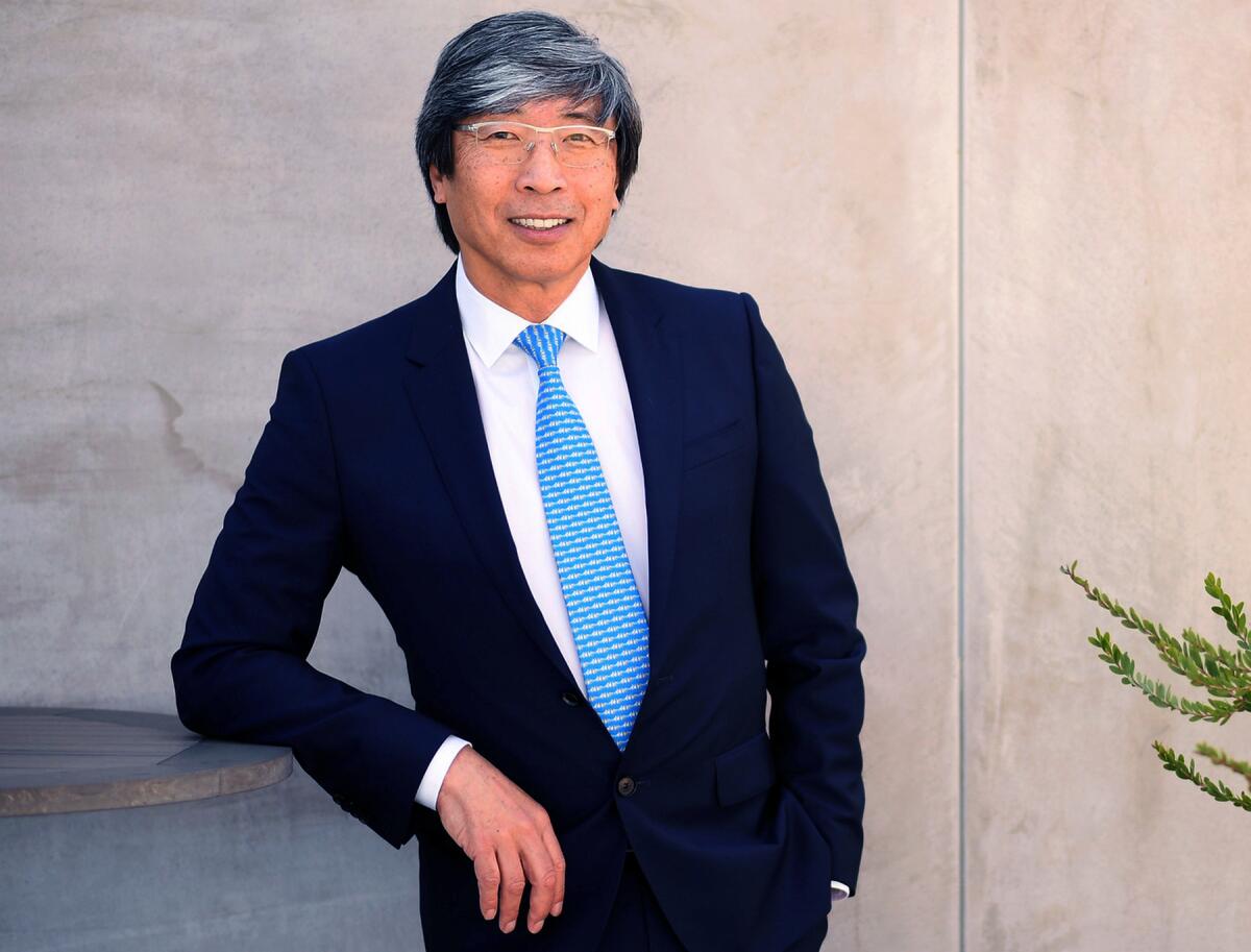  Dr. Patrick Soon-Shiong at his office in Culver City.