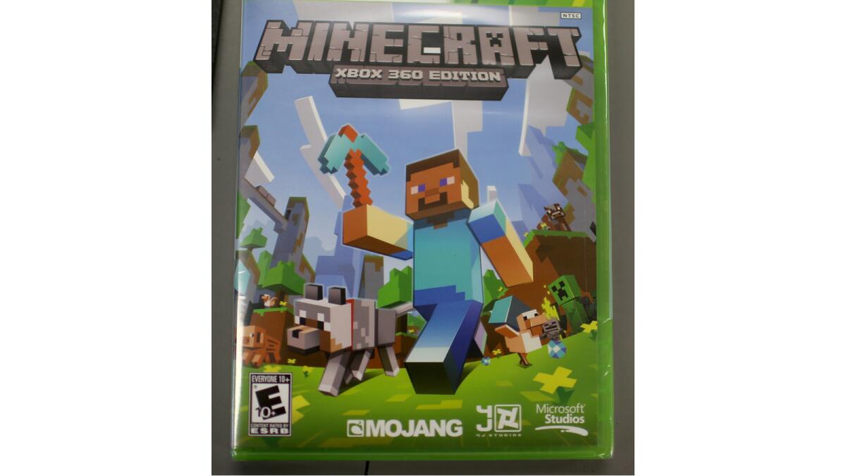 The XBox 360 version of the "Minecraft" game.