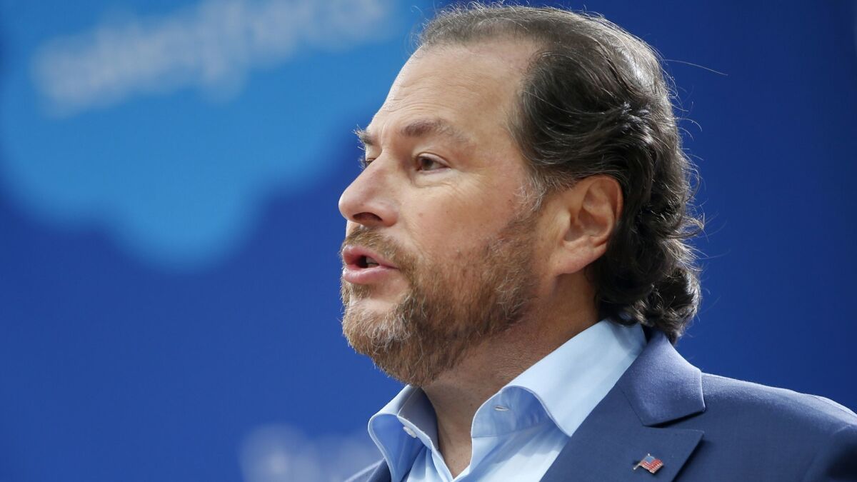 Salesforce founder and Chief Executive Marc Benioff  