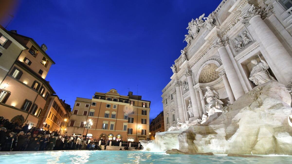 Trevi Fountain in Rome, to which Norwegian is offering a $380 round-trip fare.