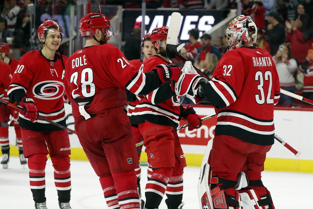 Hurricanes, Devils meet in 2nd round of NHL playoffs