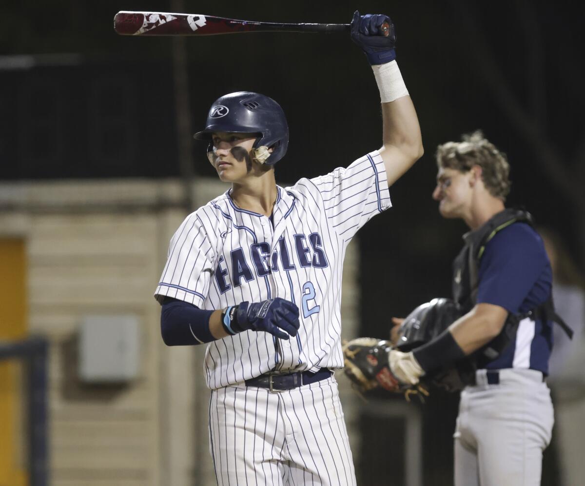 Granite Hills' Camden Sos, here in May, will attend San Diego State on a baseball scholarship.