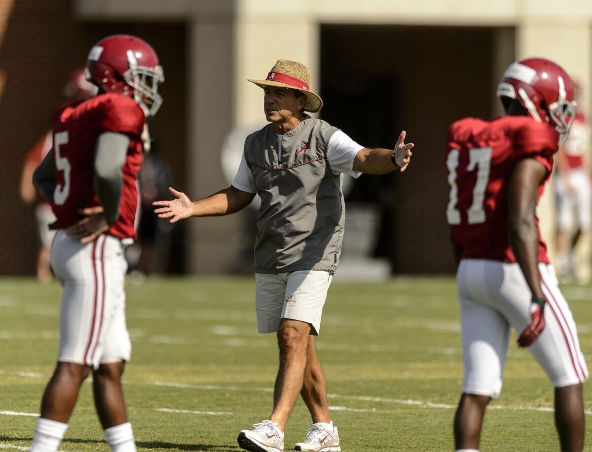 Despite some minor schedule glitches, Alabama Coach Nick Saban is poised to lead the Crimson Tide back to the BCS title game.