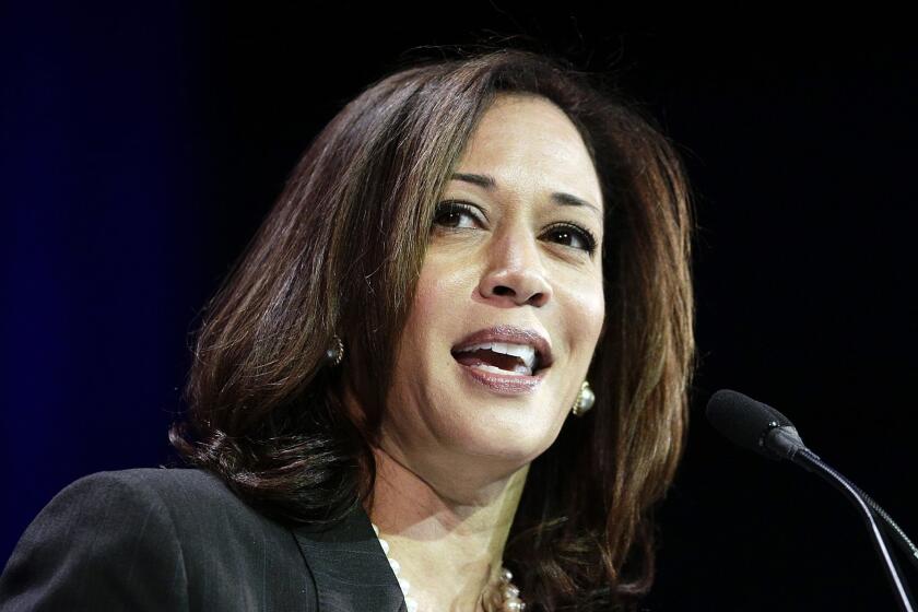 California Atty. Gen. Kamala Harris, shown in October, formally launched her bid to run for the U.S. Senate last month.