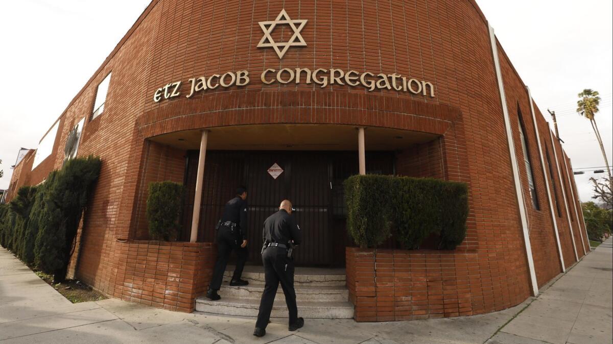 A YouTube personality was shot outside the Etz Jacob Congregation/Ohel Chana High School building in the Fairfax district last week after an altercation with a security guard.
