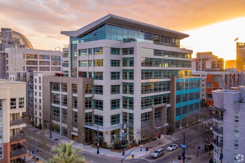 Genesis San Diego is an 8-story building offering labs and office space to venture-backed life science companies.