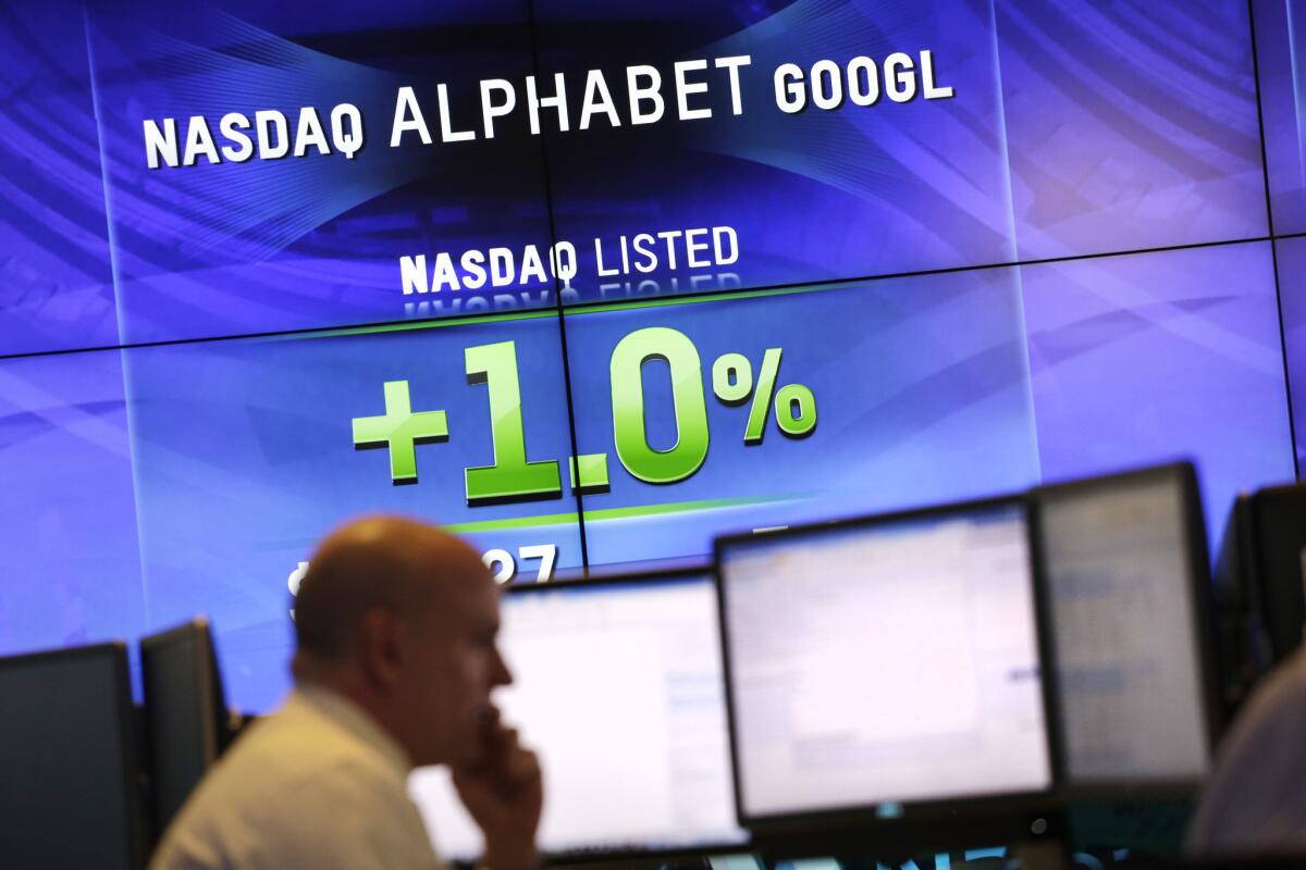 Shares of Alphabet, Google's holding company, closed regular trading Monday at $752, up about 1.2%, or $9.