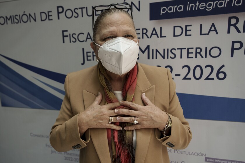 La procuradora general de Guatemala, Consuelo Porras, quien busca la reelección