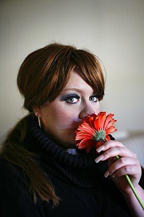 Singer-song writer Adele photographed at the London Hotel in West Hollywood. She won the best new artist Grammy on Feb. 8.