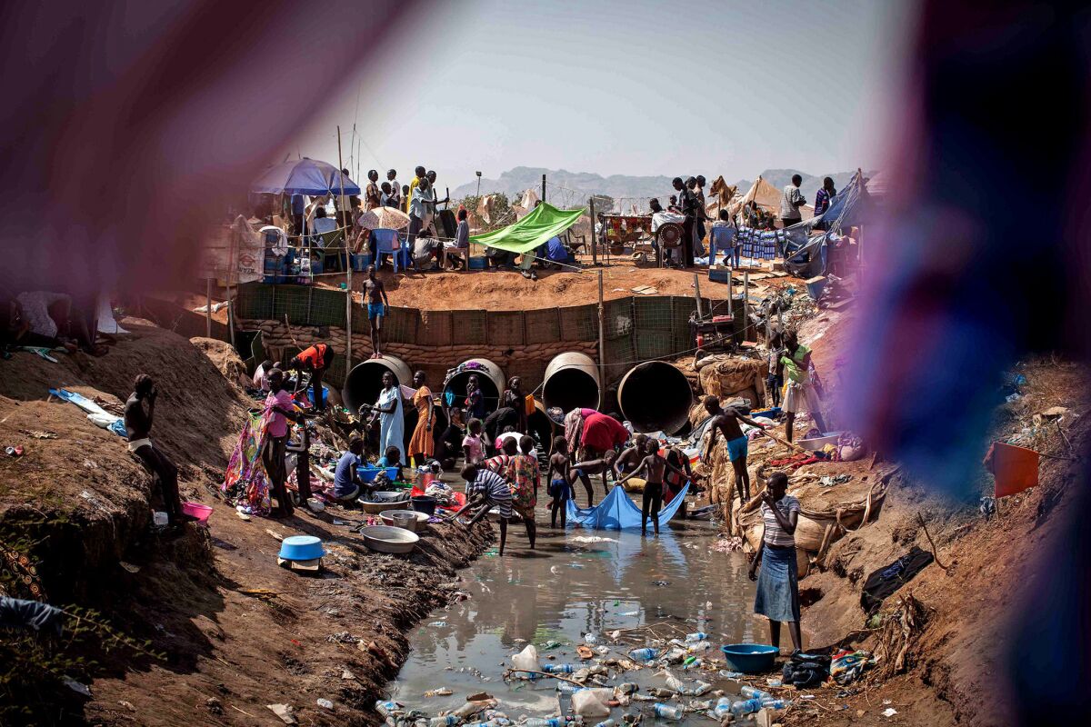 A United Nations peacekeeping base in Juba, South Sudan's capital, is home to thousands displaced by ethnic fighting.
