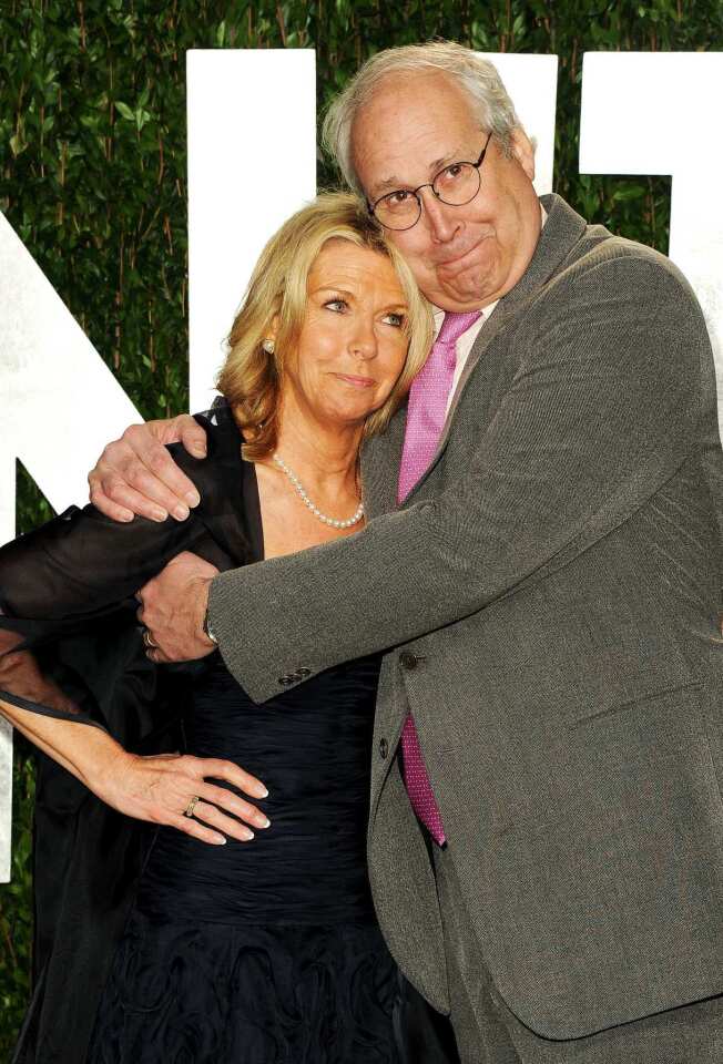 Actor Chevy Chase, right, and Jayni Chase.
