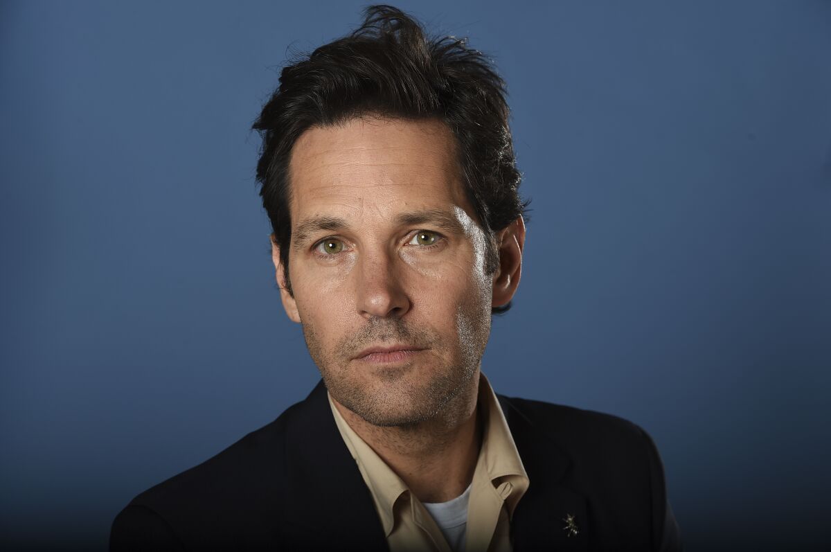 Actor Paul Rudd poses for a portrait during press day for "Ant-Man and The Wasp" at The Langham Huntington on Sunday, June 24, 2018, in Pasadena, Calif. Rudd has been crowned as 2021’s Sexiest Man Alive by People magazine. Rudd, known for his starring roles in Marvel’s “Ant-Man” films, “This is 40” and the cult classic “Clueless,” was revealed as this year’s winner Tuesday night, Nov. 9, 2021, on CBS’ "The Late Show with Stephen Colbert.” (Photo by Joran Strauss/Invision/AP, File)