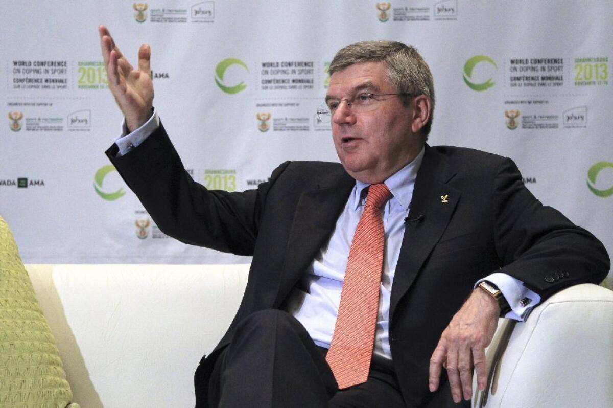 IOC President Thomas Bach said he does not think Armstrong's lifetime ban should be lessened, even if the disgraced cyclist cooperates with officials digging into cycling's troubled past.