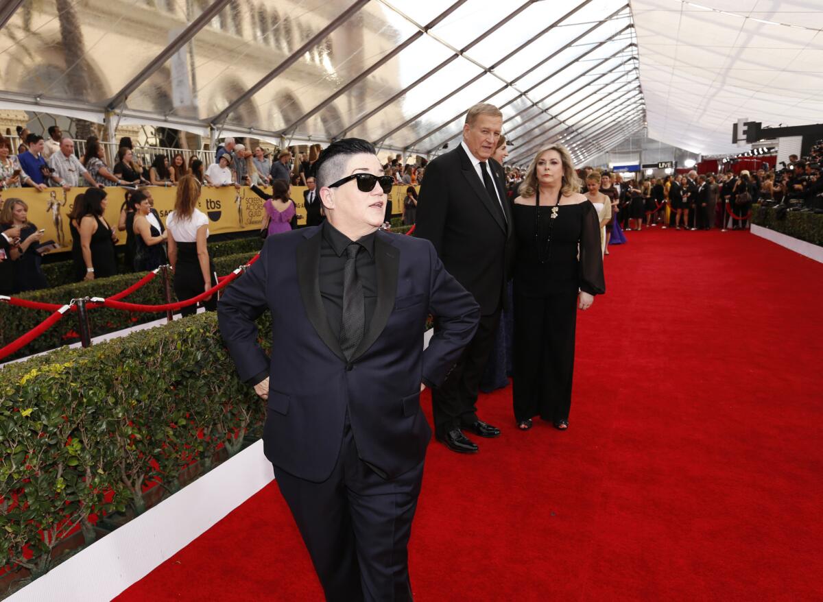 Lea DeLaria at the 21st Screen Actors Guild Awards at the Shrine Auditorium in Los Angeles on Jan. 25, 2015.