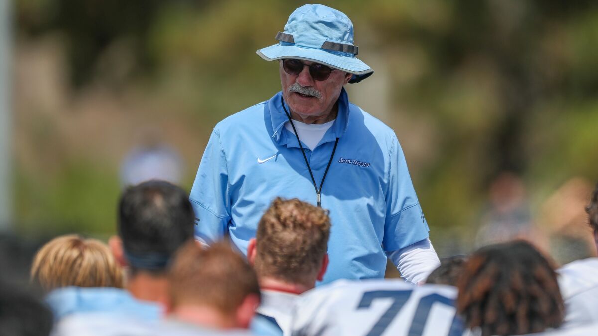 Dale Lindsey is USD's all-time wins leader in football. 