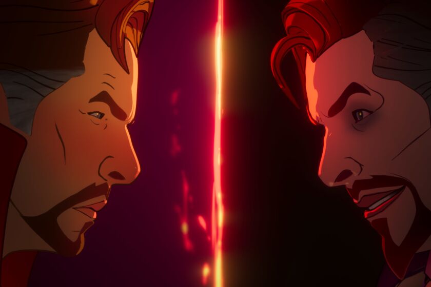 Doctor Strange (Benedict Cumberbatch) bends reality to try to save his love in Marvel Studios' "What if ...?" on Disney+.