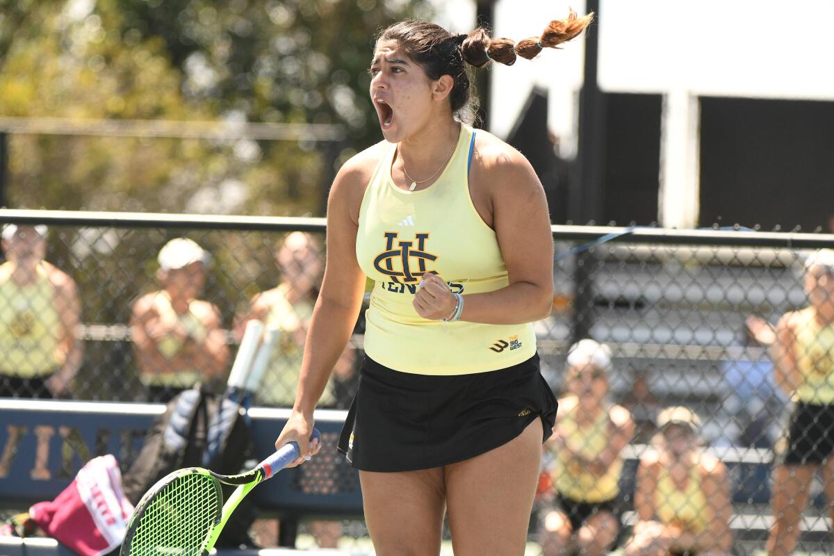 Asha Gidwani was a regular in the UC Irvine singles lineup as a freshman.