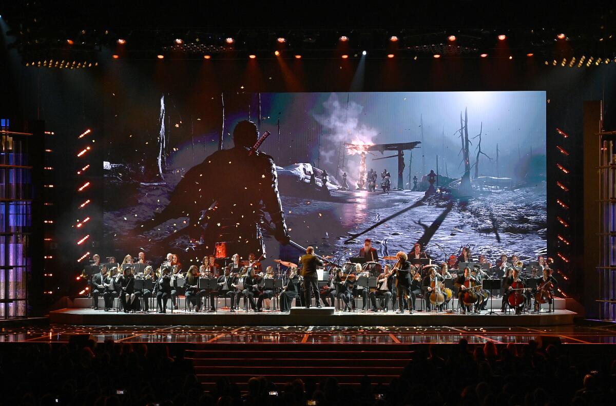 The Game Awards Orchestra at the 2019 edition of the awards telecast. 
