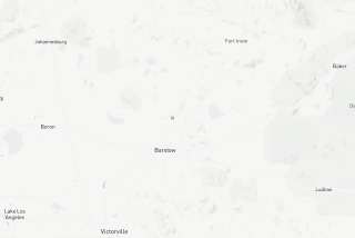A magnitude 3.6 earthquake was reported early Sunday eight miles from Barstow, Calif.