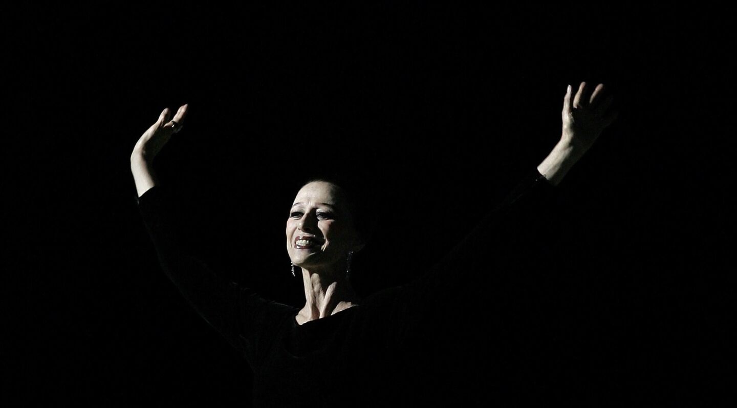 A celebrated Russian ballerina famous for her swan-like arms, powerful leaps and rebel spirit on and off the stage, Plisetskaya was renowned for passionate performances that contrasted with the ethereal style of many other dancers. She was 89. Full obituary