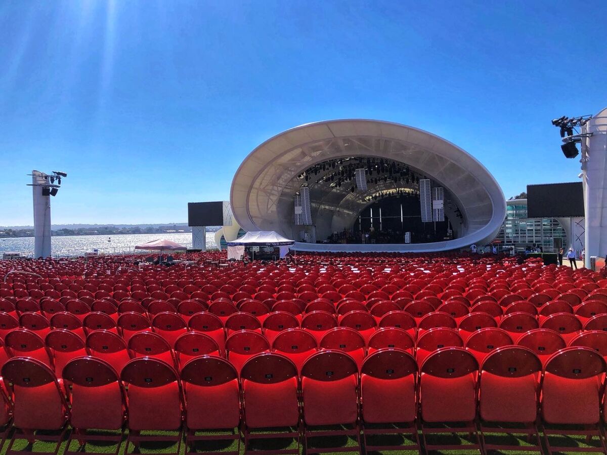 The San Diego Symphony officially opens its new outdoor venue, The Rady Shell at Jacobs Park on Aug. 6.