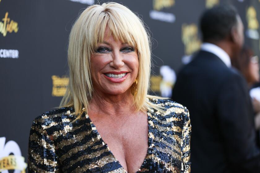 Suzanne Somers arrives at the Television Academy's 70th Anniversary at The Television Academy in Los Angeles in 2016.
