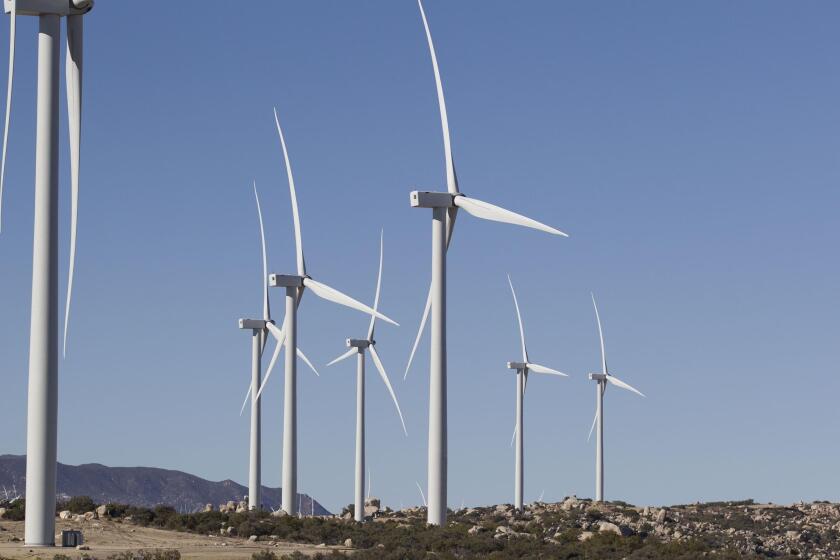 John Gibbins  U-T file The Tule Wind Farm is in McCain Valley in eastern San Diego County. Two Republican legislators want less focus on renewable energy and more focus on infrastructure.