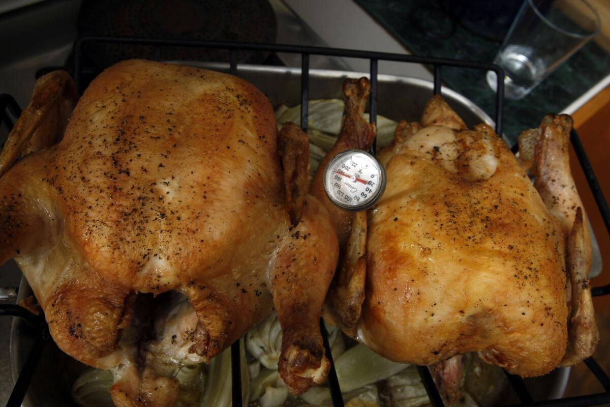 Chicken roasted in the oven is most likely not to be undercooked, according to a new study.