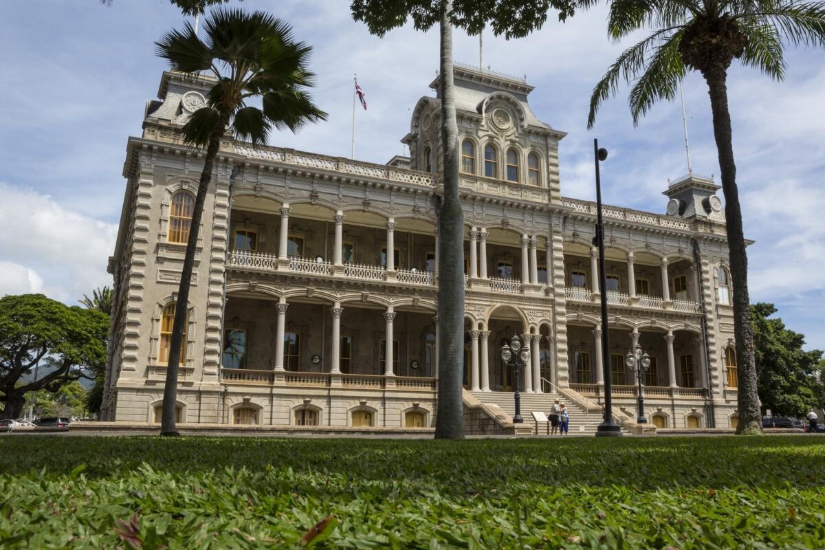 Iolani Palace was home to Hawaiian royalty in the late 19th century, before the queen was overthrown by a group of wealthy Americans.