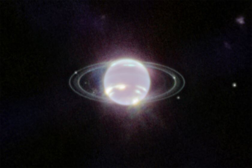 Webb’s Near-Infrared Camera (NIRCam) image of Neptune