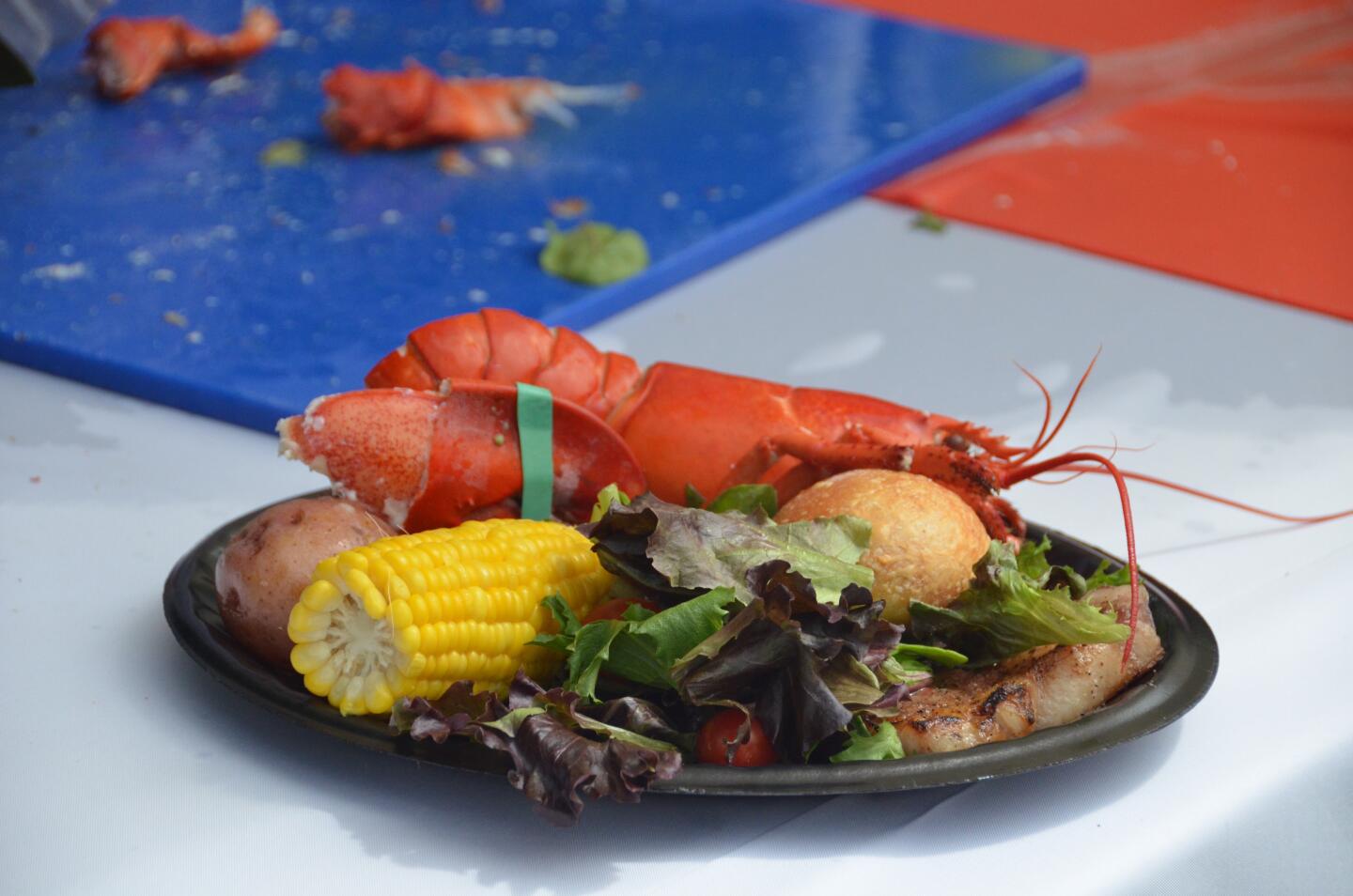 Lobster, steak and sides enticed a hungry crowd Sunday to Newport Beach's 11th annual Lobsterfest.
